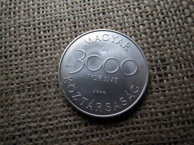 Ezüst 3000 forint, 2000, BU, Hód