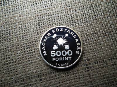 Ezüst 5000 forint, 2008, Teller Ede