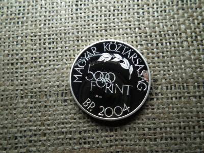 Ezüst 5000 forint, 2004, Olimpia