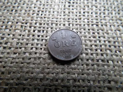 Svédország 1 öre bankjegy, 1907