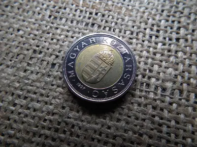100 forintos érme, 1997, BU, bicolor