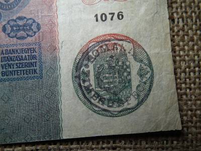 50 korona, 1914, román felülbélyegzéssel