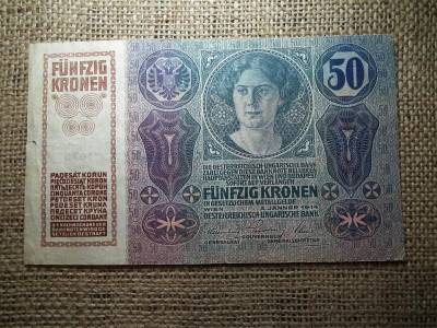 50 korona, 1914, román felülbélyegzéssel