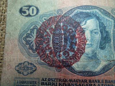 50 korona, 1914, Magyarország felülbélyegzéssel