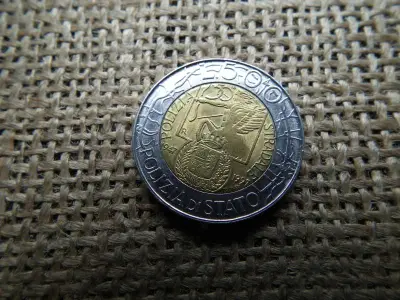 Olaszország 500 líra, 1997, közlekedésrendészet