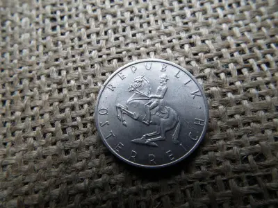 Ausztria 5 schilling, 1968, ritkább