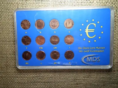 Európa 12 szerencse cent érmék bliszterben