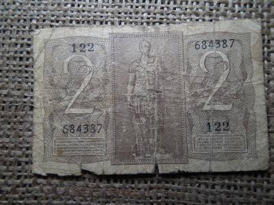 Olaszország 2 lire bankjegy, 1939