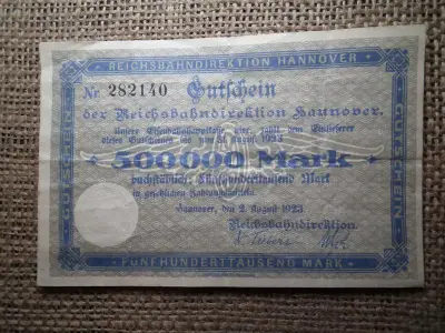 Németország 500000 márka, 1923, Hannover