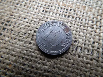 Németország 10 pfennig, 1917, Offenbach am Main