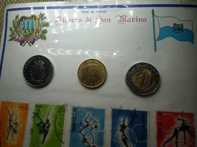 San Marino 100, 200, 500 Lire Bliszter, líra