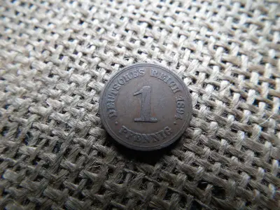 Németország, 1 pfennig, 1894 F