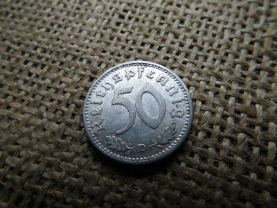 Németország, 50 pfennig, 1942, D