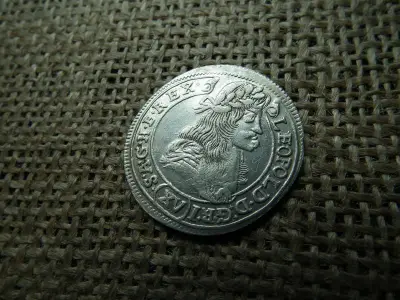 Lipót ezüst 15 krajcár, 1679 KB, XV