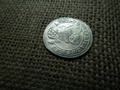 Lipót ezüst 15 krajcár, 1679 KB, XV