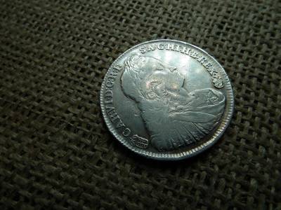 Károly, 1/2 tallér, 1738 KB, ezüst, nagyon szép