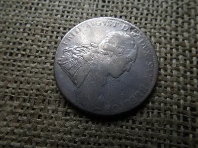 Ezüst tallér, 1818, Frederick August III, füles