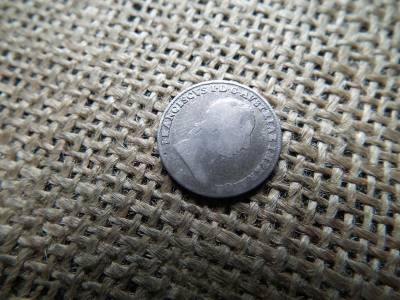 Ferenc, ezüst 1/2 lira, 1823 M, Velence