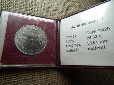 100 forintos érme, 1983, Tokos, BU, FAO