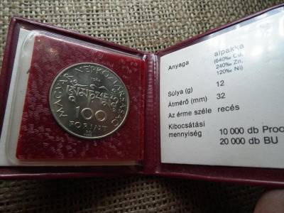 100 forintos érme, 1984, Tokos, BU