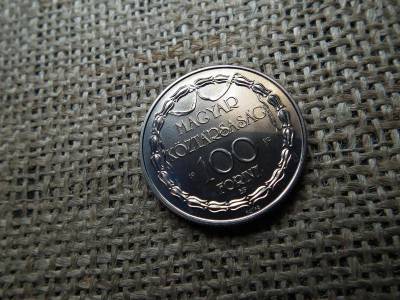 100 forintos érme, 1990, Színjátszás, BU