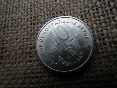 DDR 10 márka, 1973 A, mark