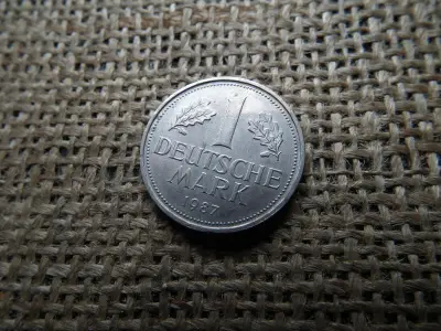 Németország 1 márka, 1987 G, ritkább