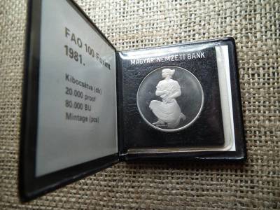FAO 100 forint, 1981, PP, műbőrtokos