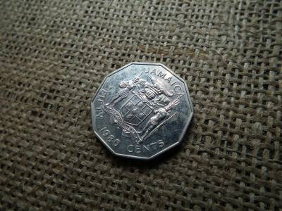 Jamaica 50 cent, 1980, fémpénz