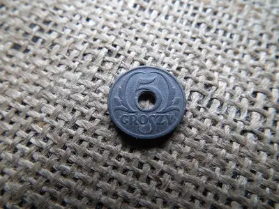 Lengyelország 5 groszy, 1939, német megszállás
