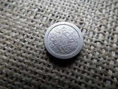 Hollandia 5 cent, 1907, rézpénz