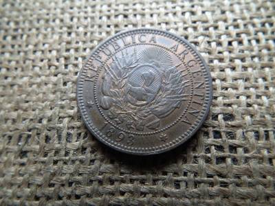 Argentína 2 centavos, 1893
