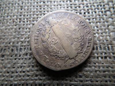Franciaország 2 Sols, 1792, XVI. Lajos