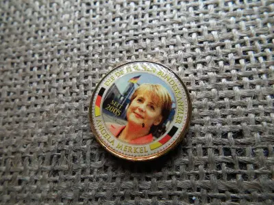 Aranyozott 2 eurós érme, Angela Merkel, 2005