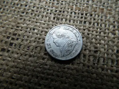 Vatikán ezüst 10 Soldi és 50 Centesimi, 1867, Pius IX