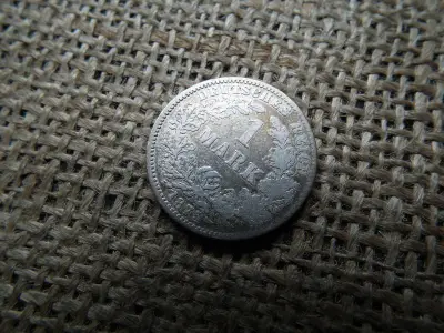 Ezüst 1 márka, 1875 J, Német Birodalom