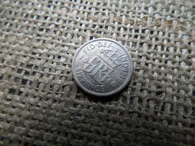 Ezüst 6 pence, 1946, Nagy-Britannia