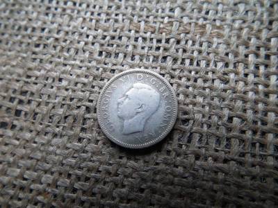 Ezüst 6 pence, 1946, Nagy-Britannia