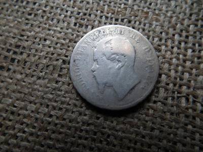 Olaszország, 10 centesimi, 1867, ezüstözött