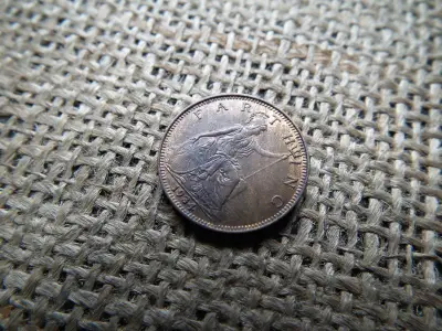 Angol farthing érme, 1934