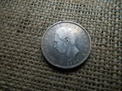 Portugália, 500 Reis, 1889, ezüst