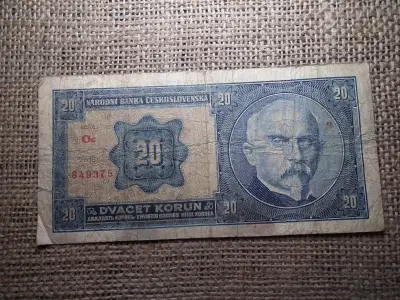 Csehszlovákia 20 korona, 1926, Korun
