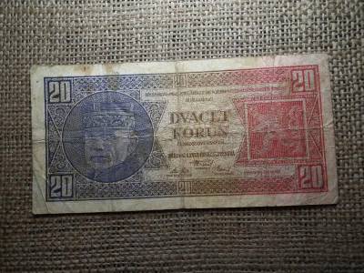Csehszlovákia 20 korona, 1926, Korun