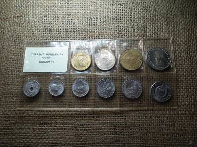 1983-as forint és fillér sor, hibás veret, fóliás
