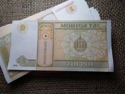 Mongólia 1 tögrög, 2008, hajtatlan