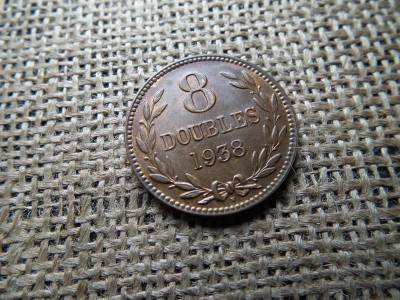 Guernsey 8 doubles érme, 1938