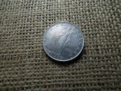 Vatikán 100 lire, 1955, Líra