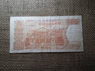 Belgium 50 frank, 1966, felülbélyegzett