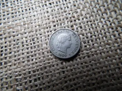 Svájc 5 rappen, 1900