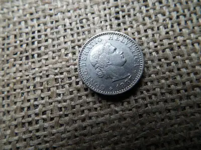 Svájc 20 rappen érme, 1887